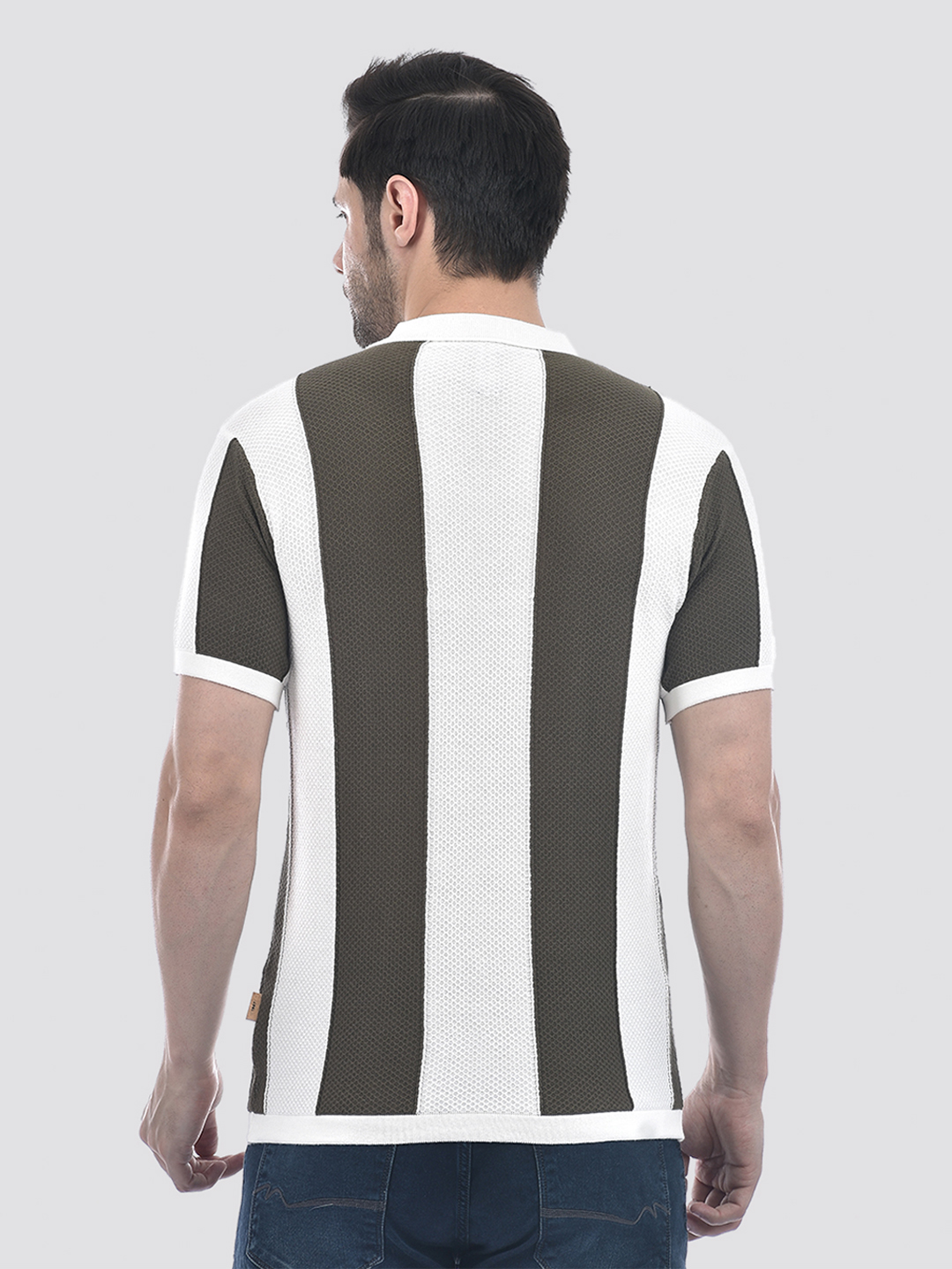 Numero Uno Men Striped Polo T-Shirt